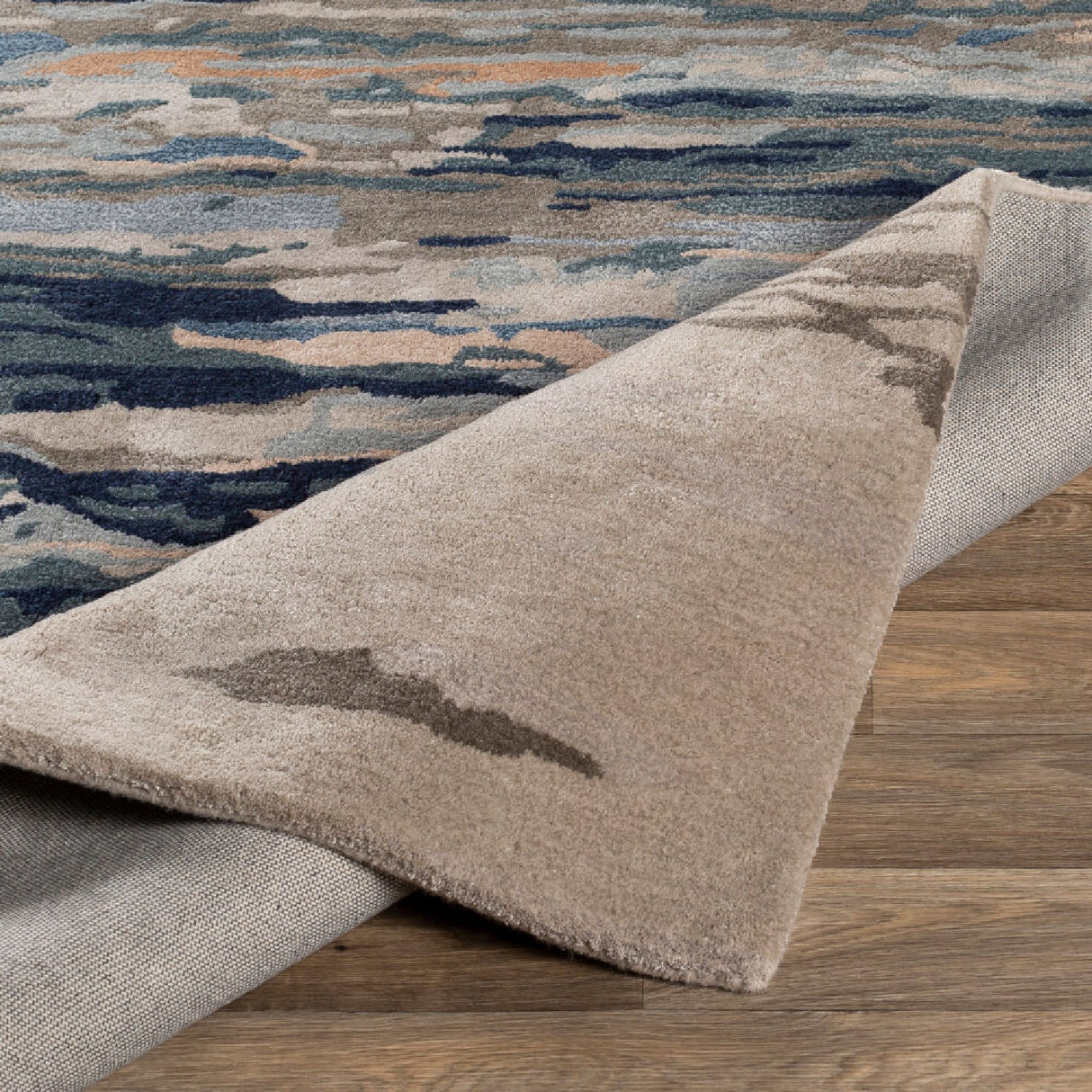 Modern European furniture - Multicolored Viscose Wool Blend Carpet - www.oroa.com
