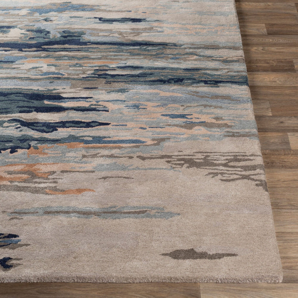 Modern European furniture - Multicolored Viscose Wool Blend Carpet - www.oroa.com