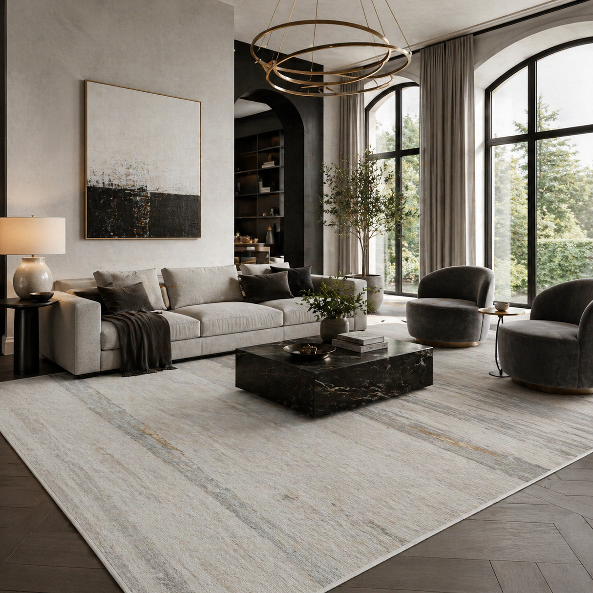 Modern European furniture - Viscose Wool Blend Carpet - www.oroa.com