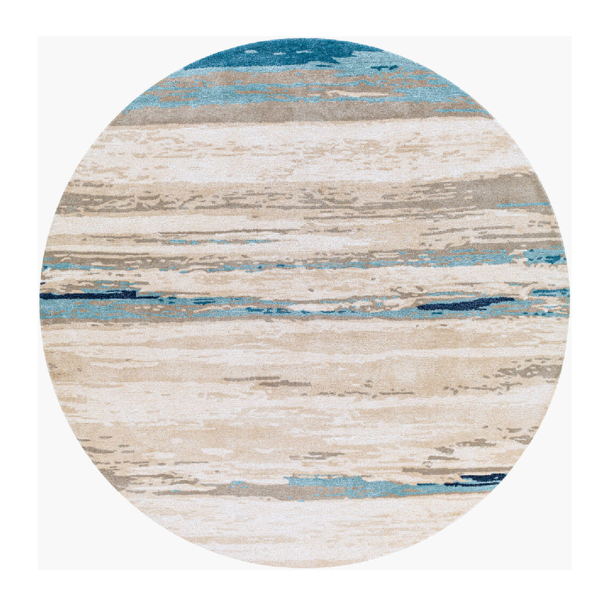 Modern European furniture - Viscose Wool Blend Round Carpet - www.oroa.com | Oroa.com