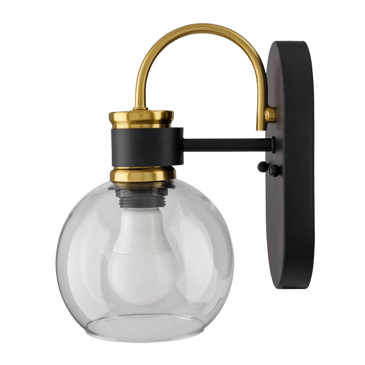 Modern European furniture - Industrial Style Glass Wall Lamp - www.oroa.com