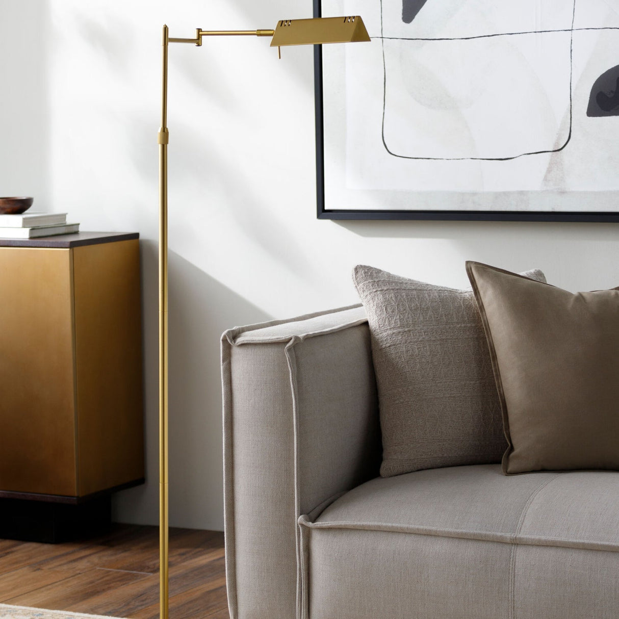 Modern European furniture - Electroplated Gold Floor Lamp - www.oroa.com