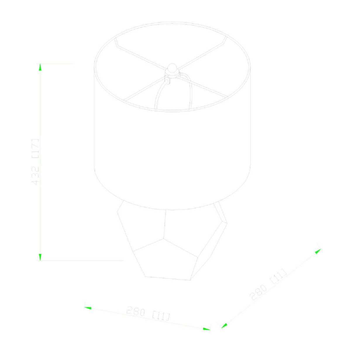 Modern European furniture - Faceted Glass Accent Table Lamp - www.oroa.com