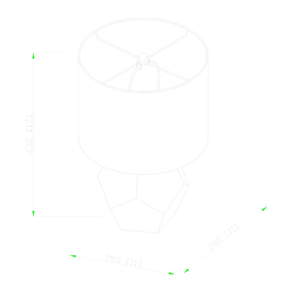 Modern European furniture - Faceted Glass Accent Table Lamp - www.oroa.com