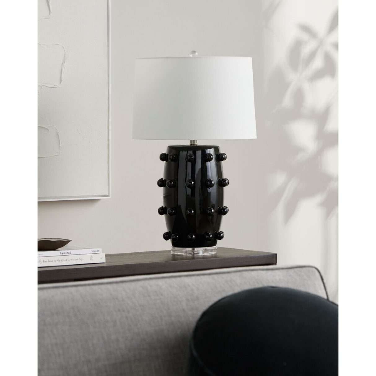 Modern European furniture - Orb Studded Ceramic Table Lamp - www.oroa.com