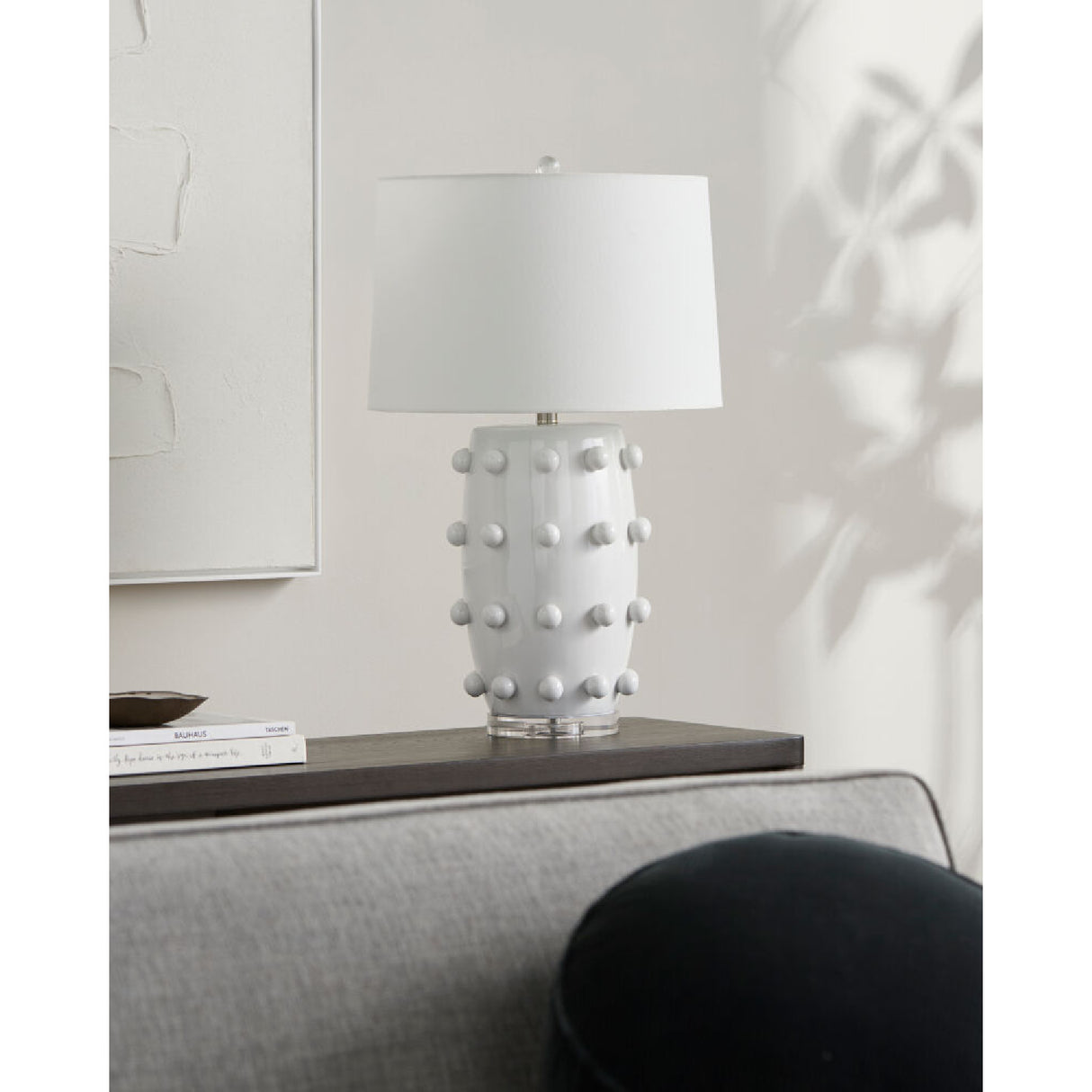 Modern European furniture - Orb Studded Ceramic Table Lamp - www.oroa.com