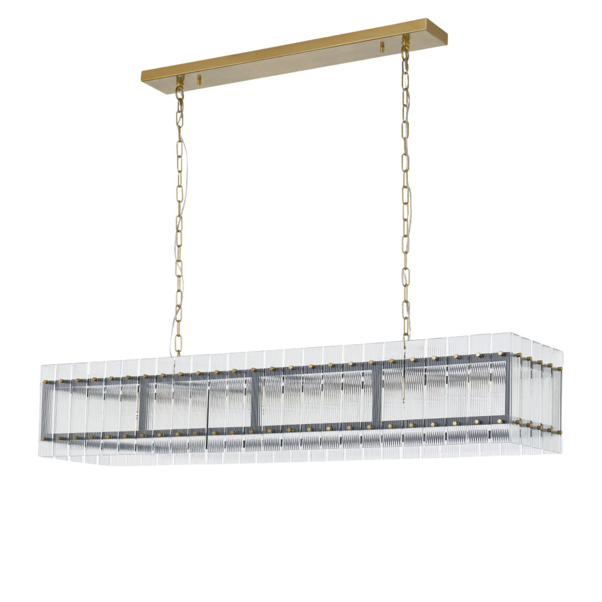 Glass Panels 10-Light Chandelier | Oroa.com