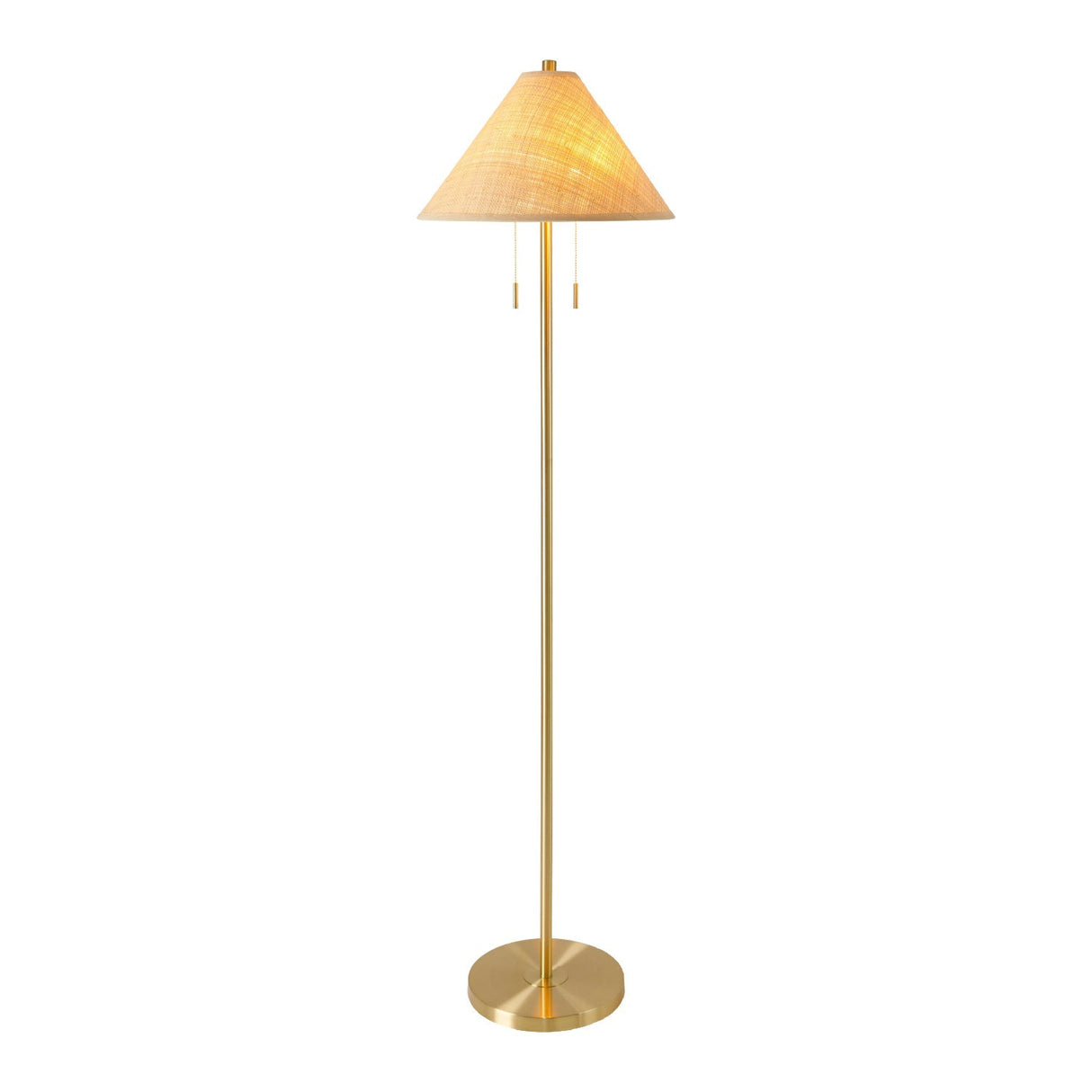 Modern European furniture - Rattan Empire Shade Floor Lamp - www.oroa.com