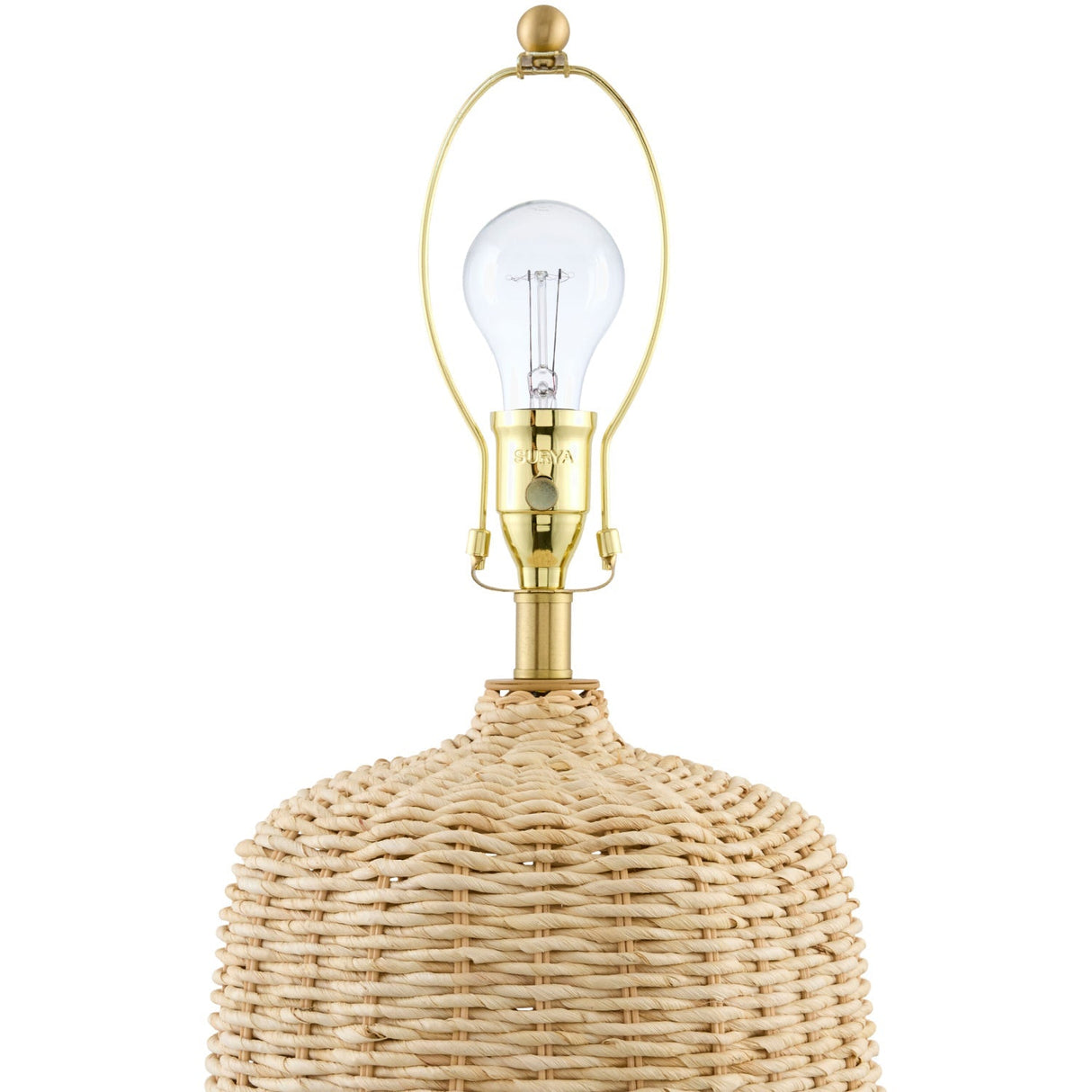Modern European furniture - Beige Rattan Table Lamp - www.oroa.com