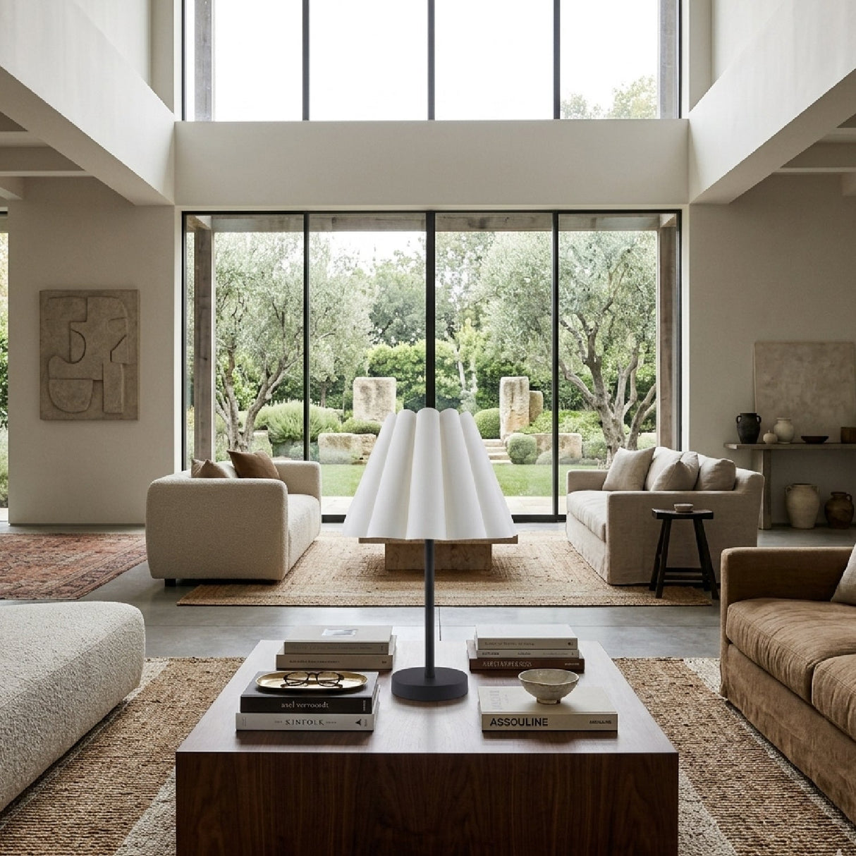 Modern European furniture - Iron Base Linen Table Lamp - www.oroa.com