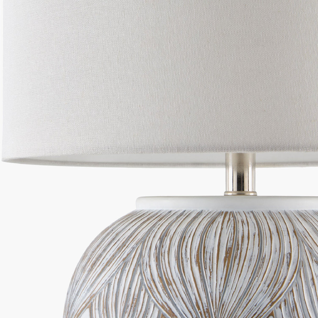 Modern European furniture - White Painted Accent Table Lamp - www.oroa.com