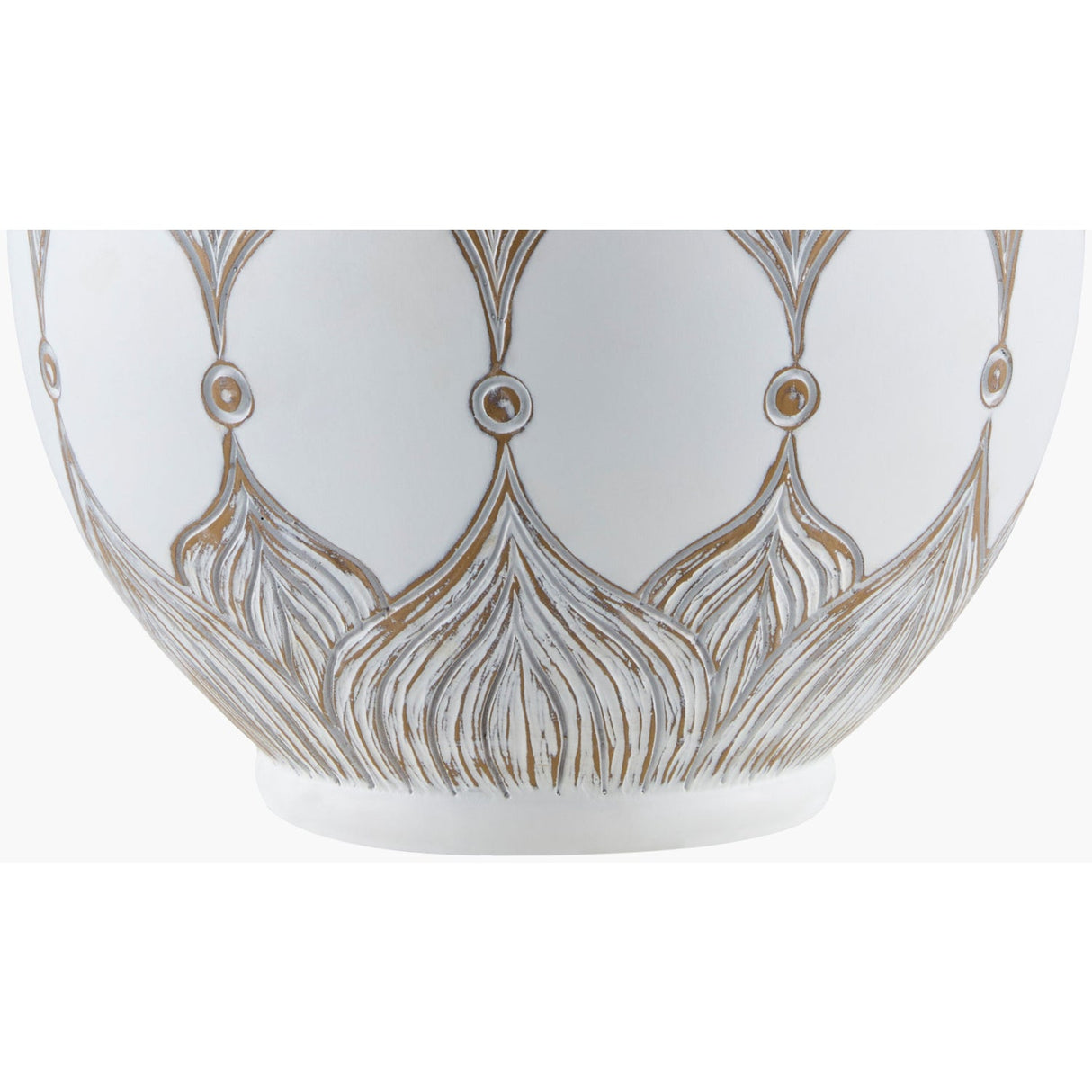 Modern European furniture - White Painted Accent Table Lamp - www.oroa.com