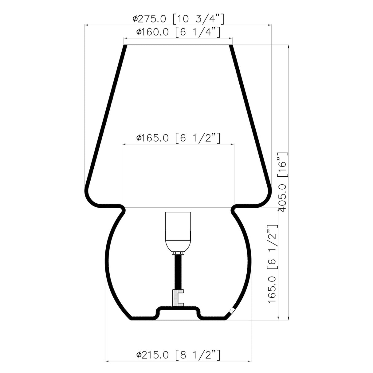 Glass Accent Table Lamp | Oroa.com