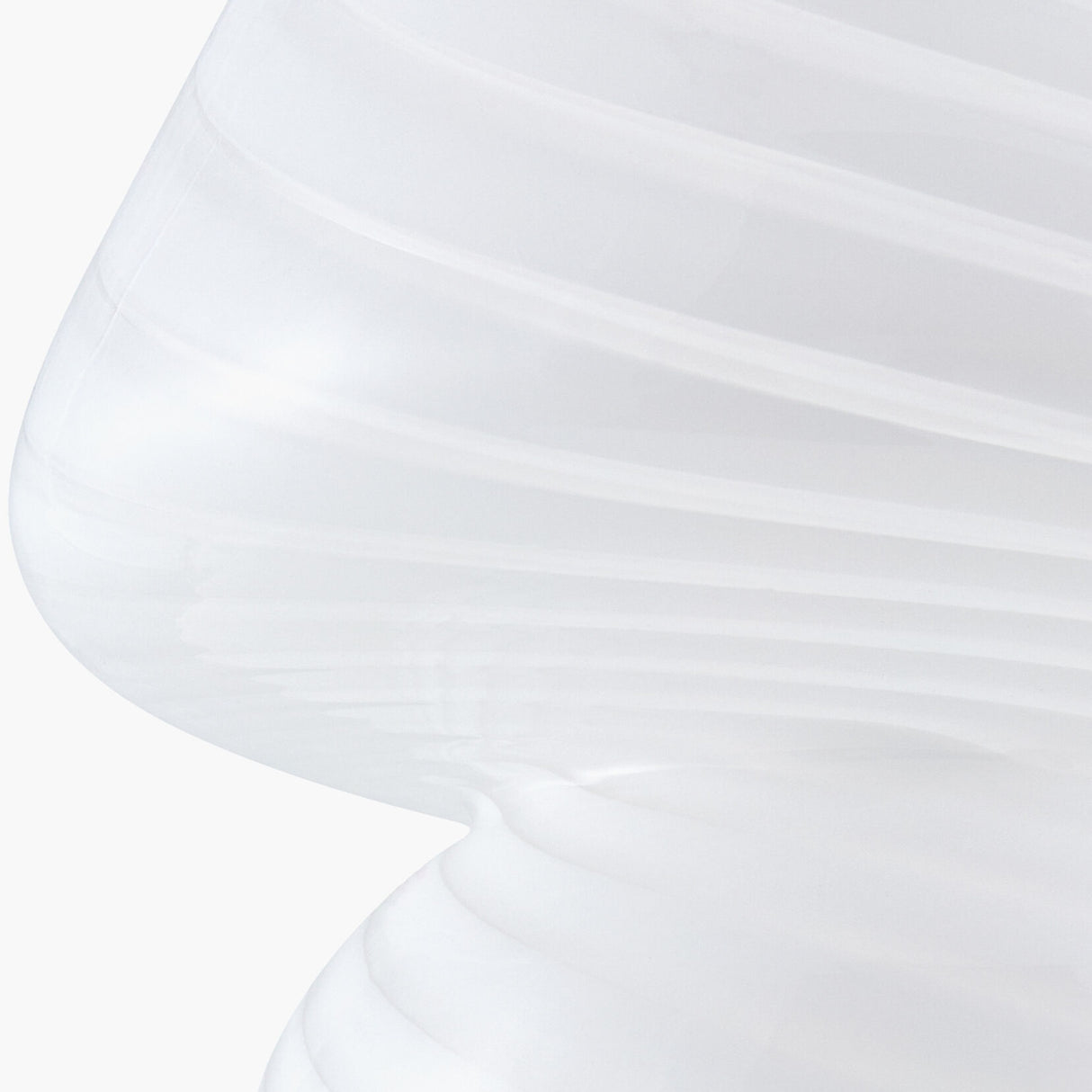 Painted White Glass Table Lamp | Oroa.com