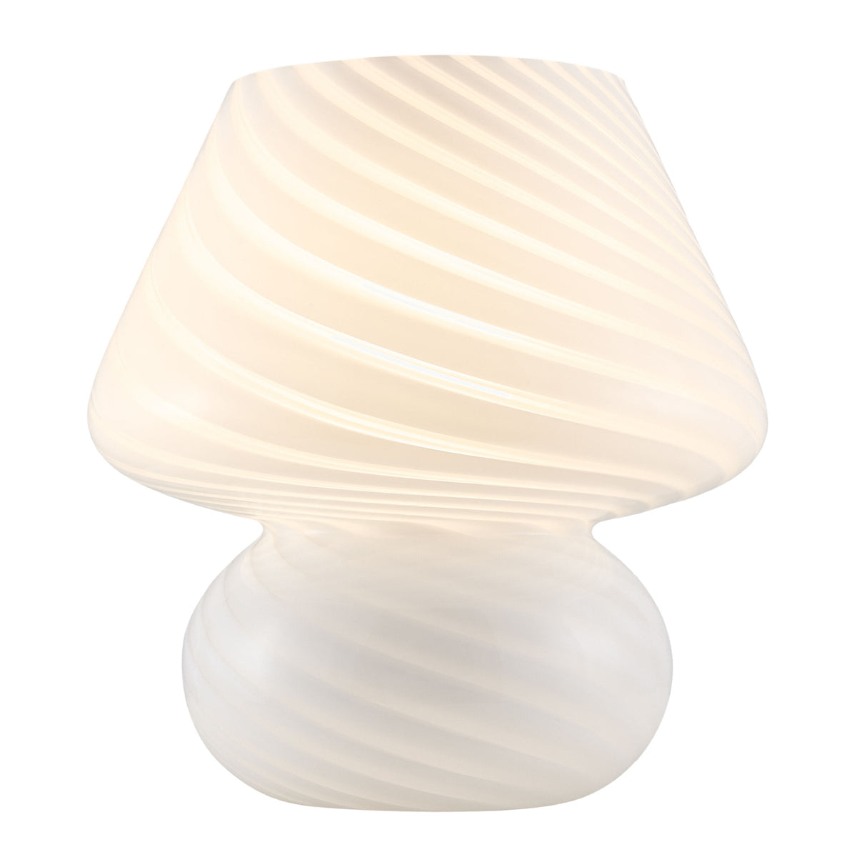 Painted White Glass Table Lamp | Oroa.com