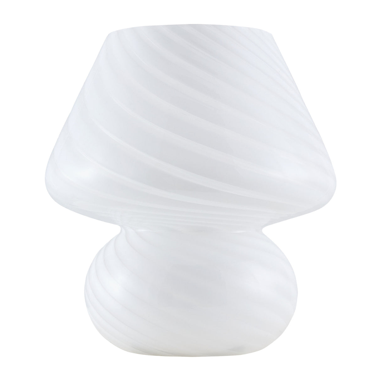Painted White Glass Table Lamp | Oroa.com