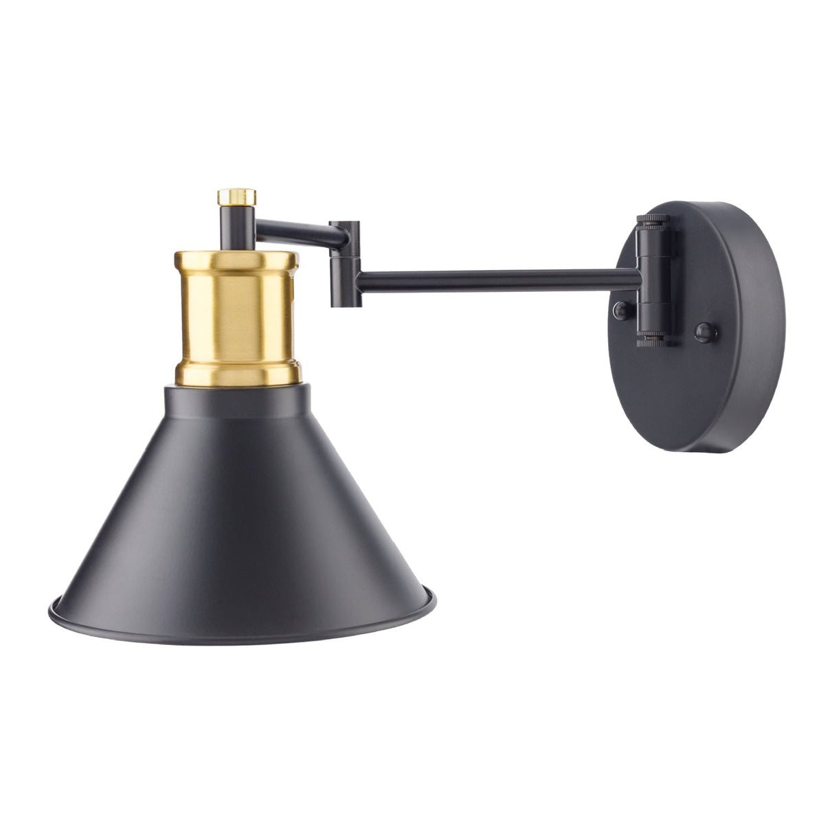 Modern European furniture - Black Metal Conical Wall Lamp - www.oroa.com