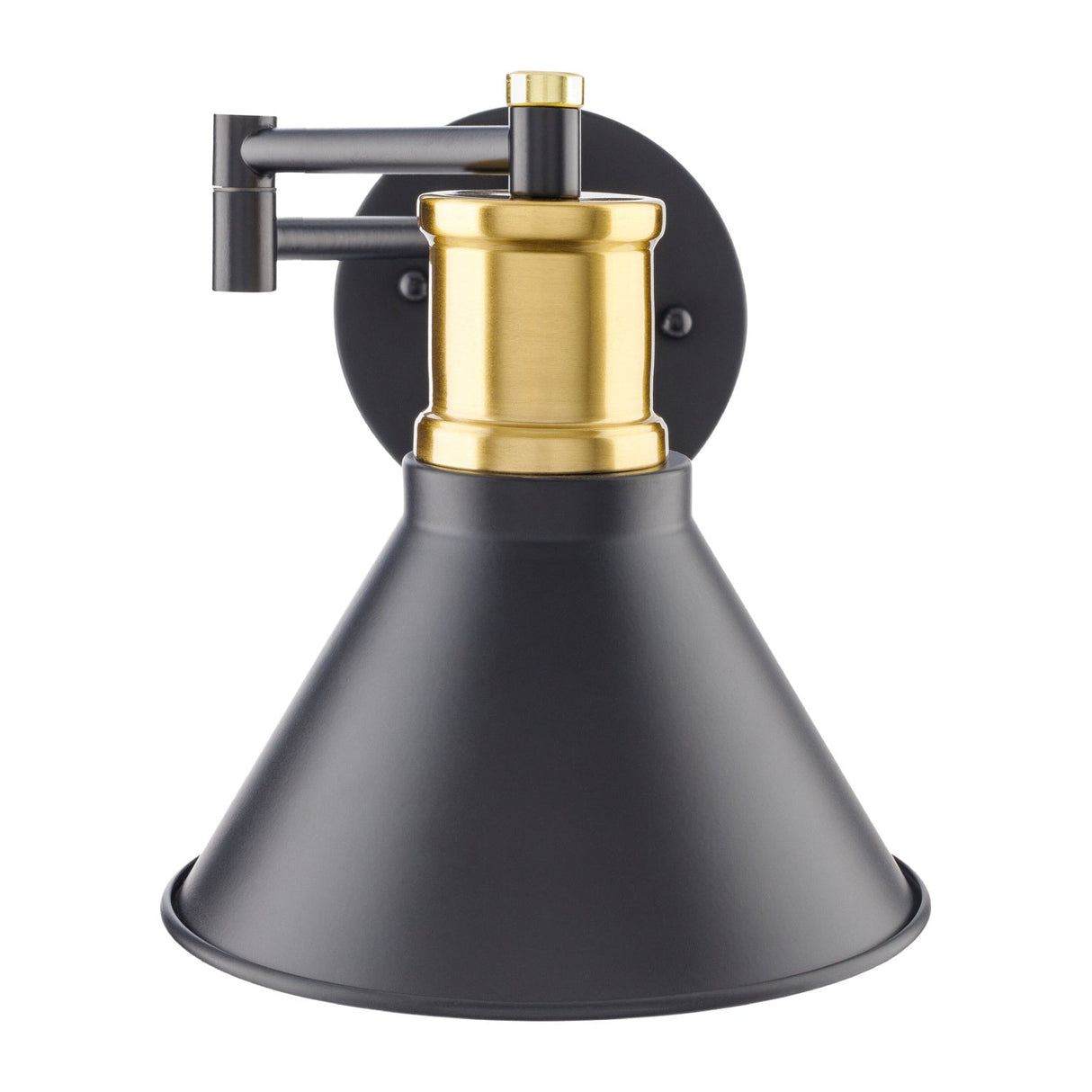 Modern European furniture - Black Metal Conical Wall Lamp - www.oroa.com