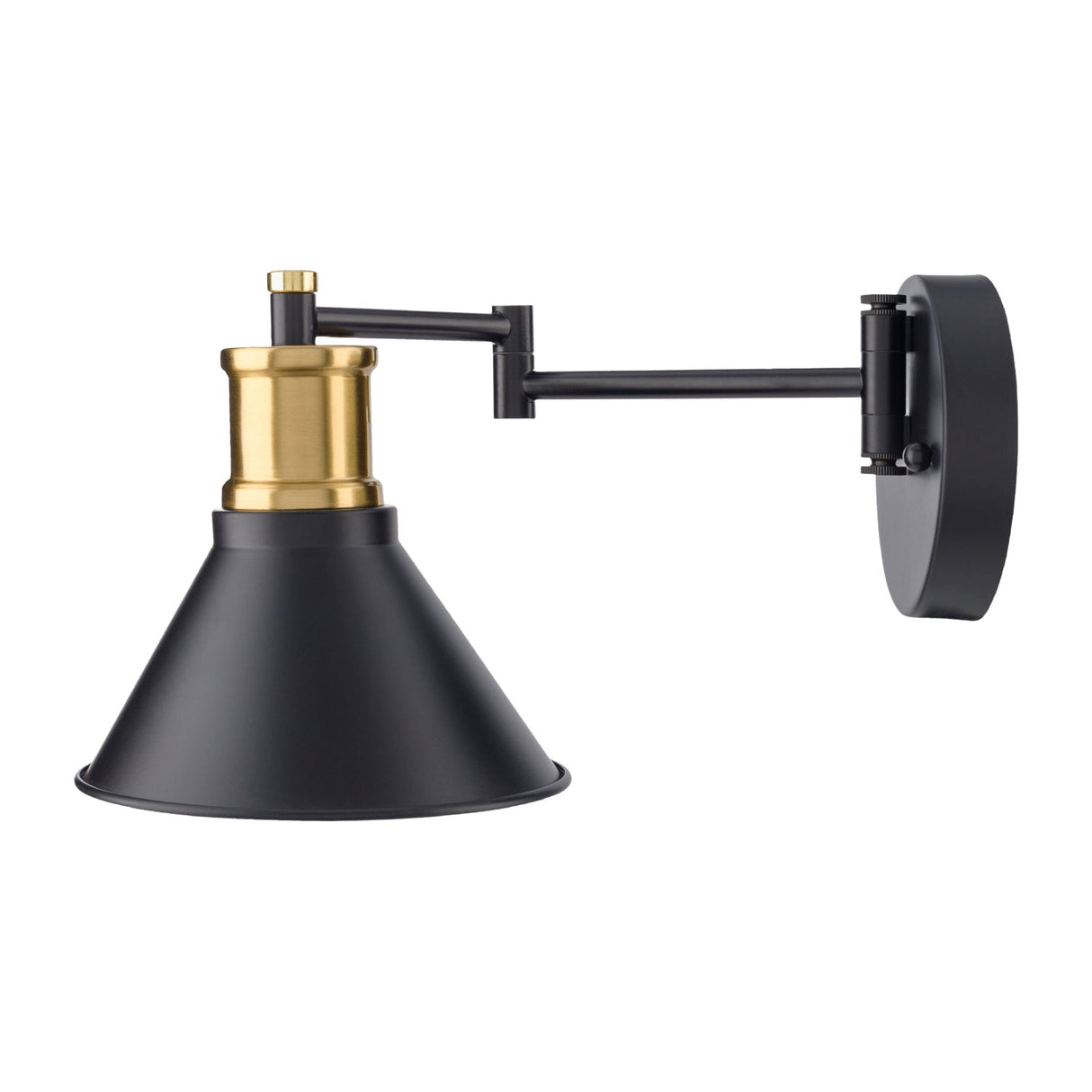 Modern European furniture - Black Metal Conical Wall Lamp - www.oroa.com