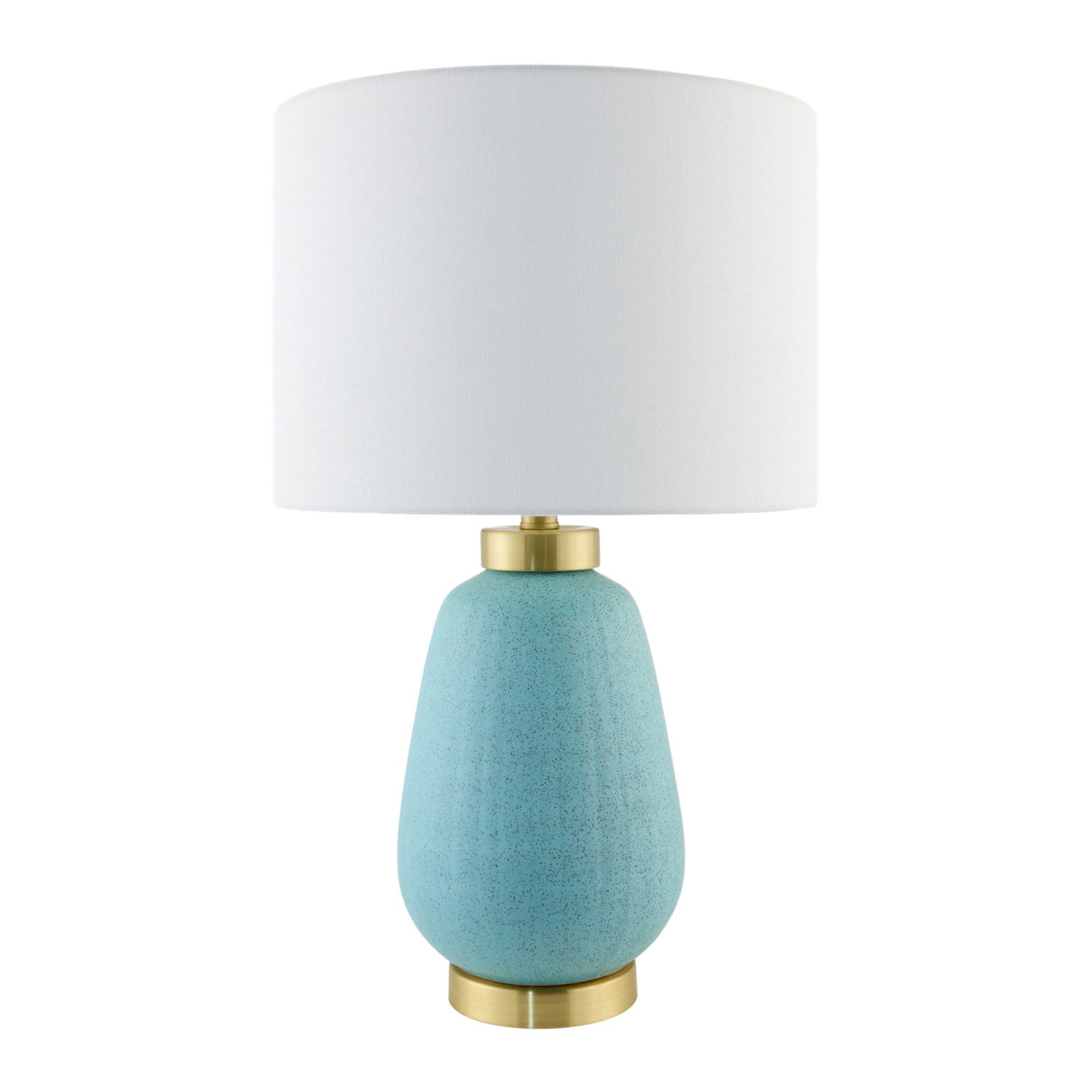Modern European furniture - Glazed Teal Ceramic Table Lamp - www.oroa.com