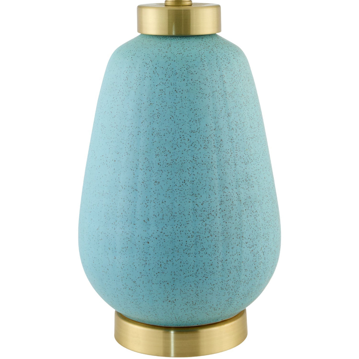 Modern European furniture - Glazed Teal Ceramic Table Lamp - www.oroa.com