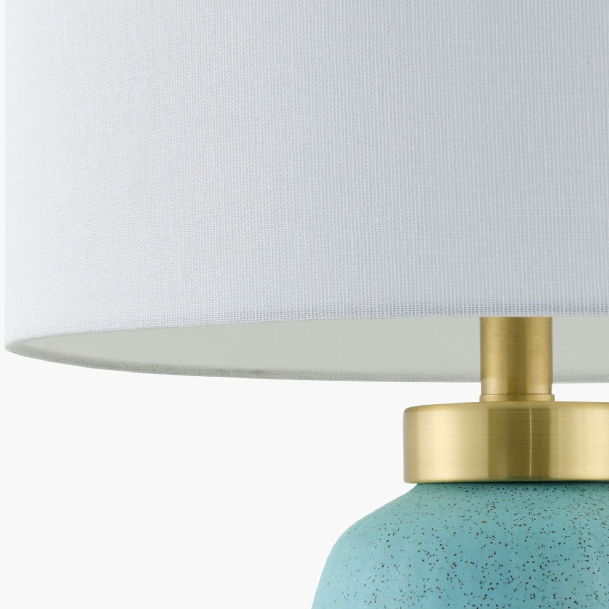 Modern European furniture - Glazed Teal Ceramic Table Lamp - www.oroa.com