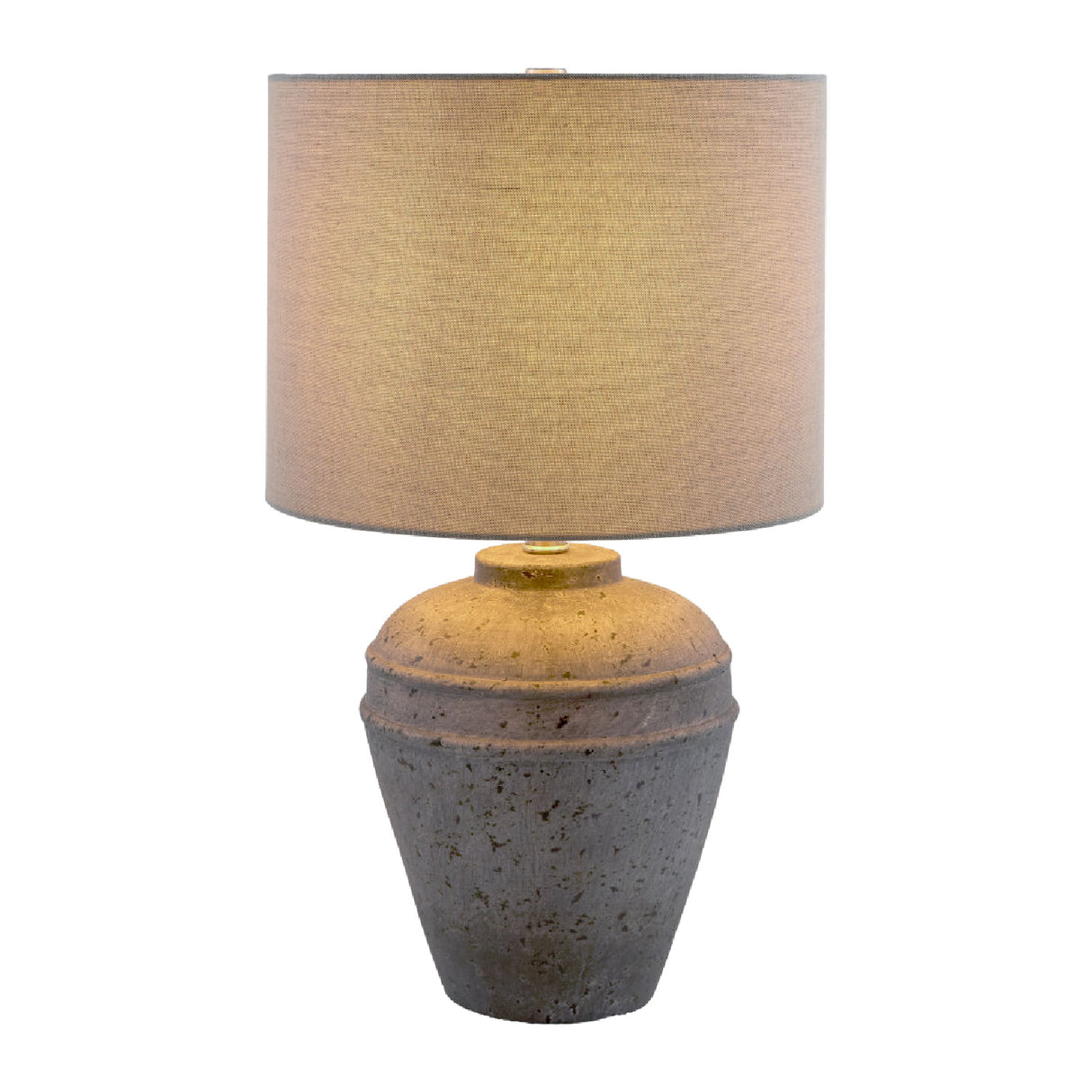Modern European furniture - Gray Cement Accent Table Lamp - www.oroa.com | Oroa.com