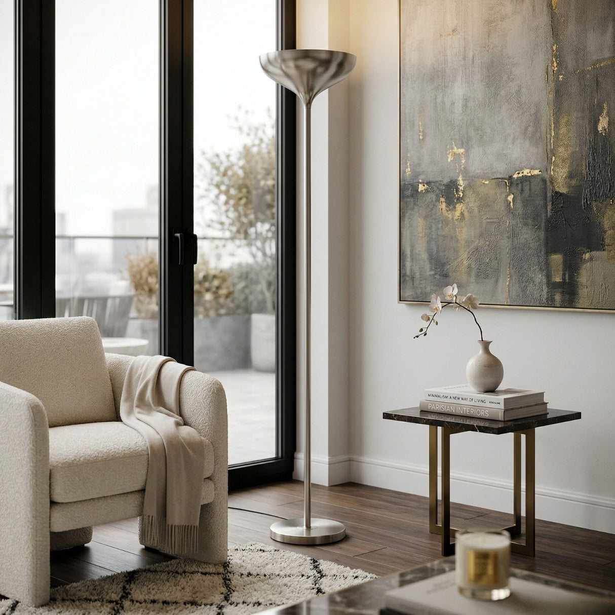 Modern European furniture - Industrial Style Accent Floor Lamp - www.oroa.com