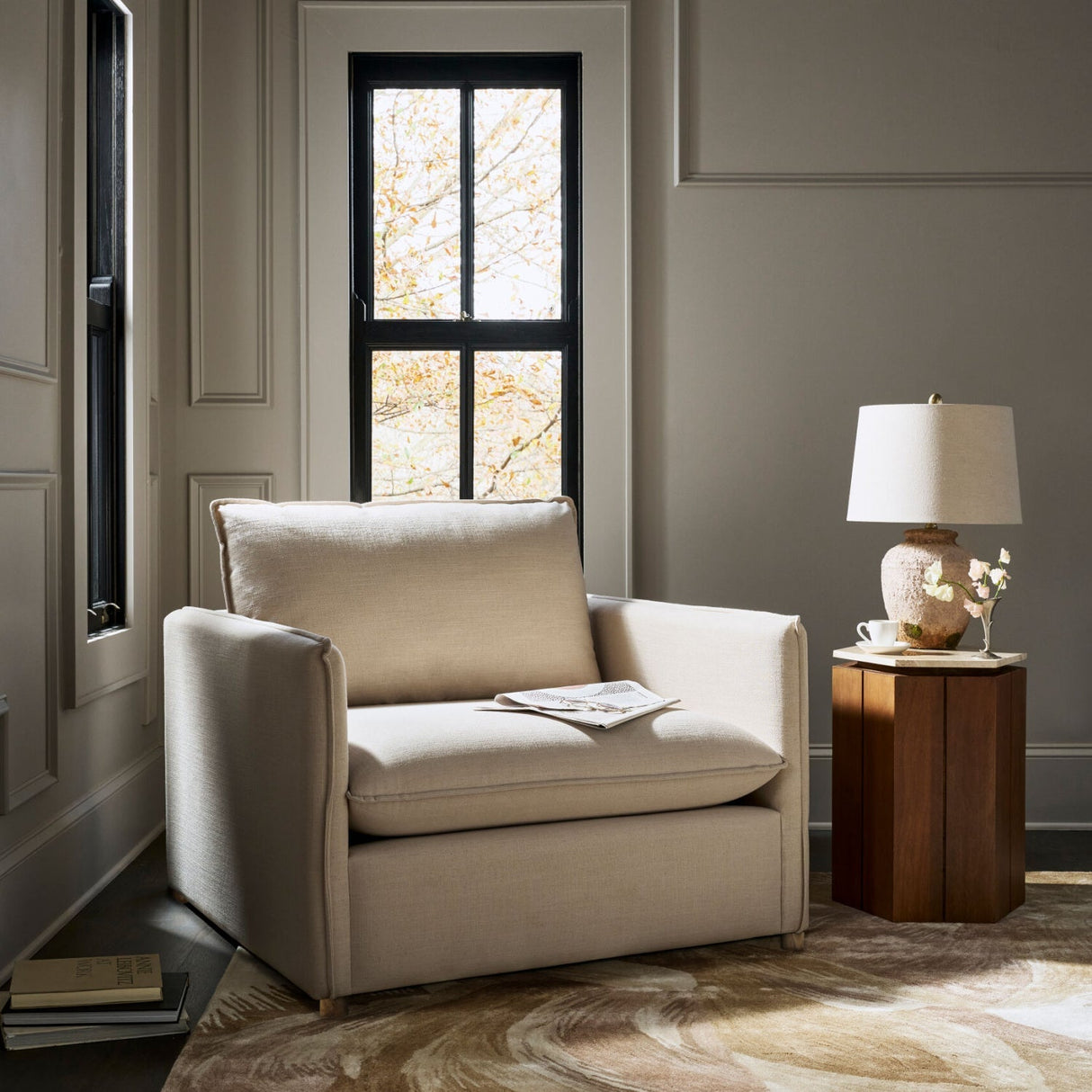 Modern European furniture - Painted Terracotta Accent Table Lamp - www.oroa.com