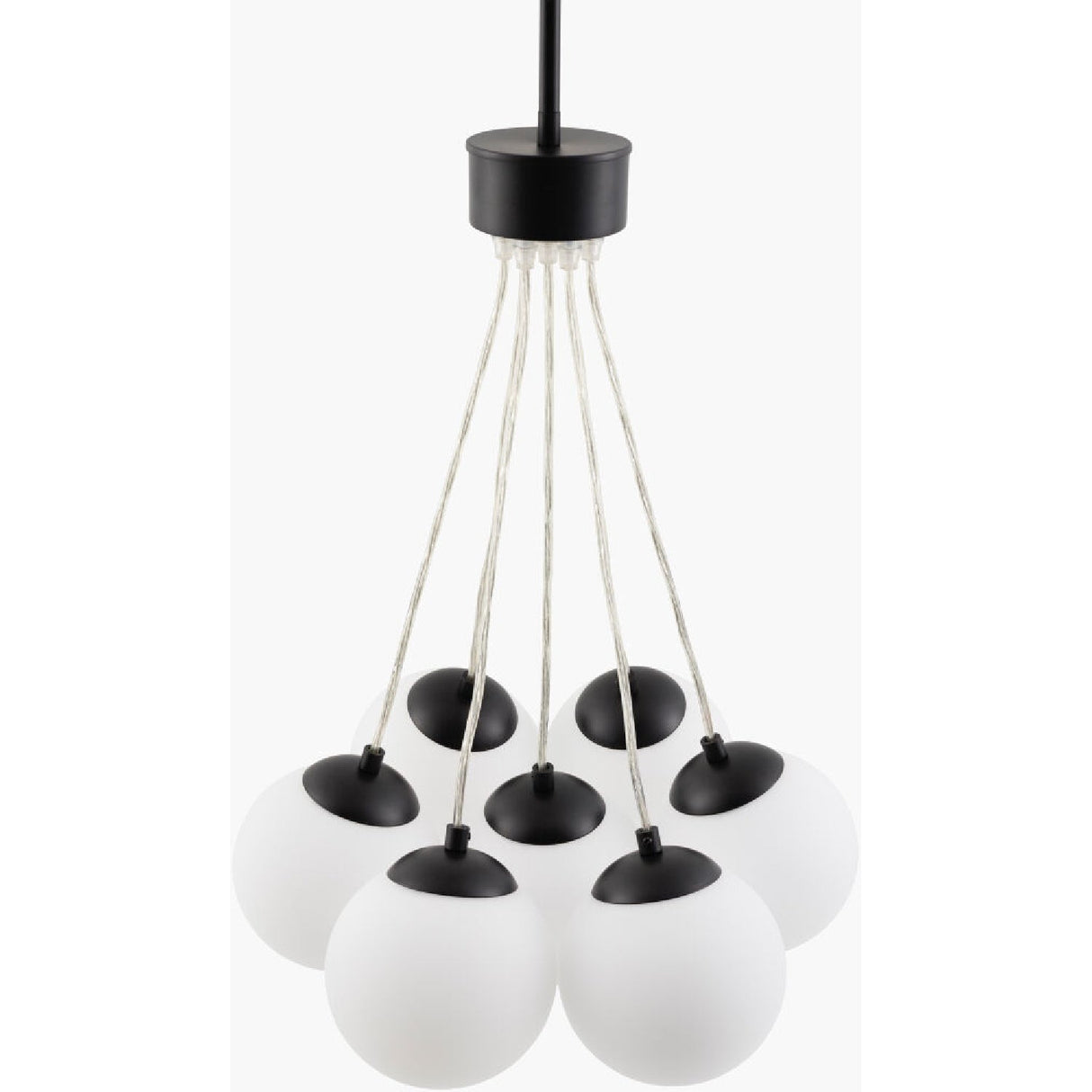 Modern European furniture - Glass Globes 7-Light Chandelier - www.oroa.com