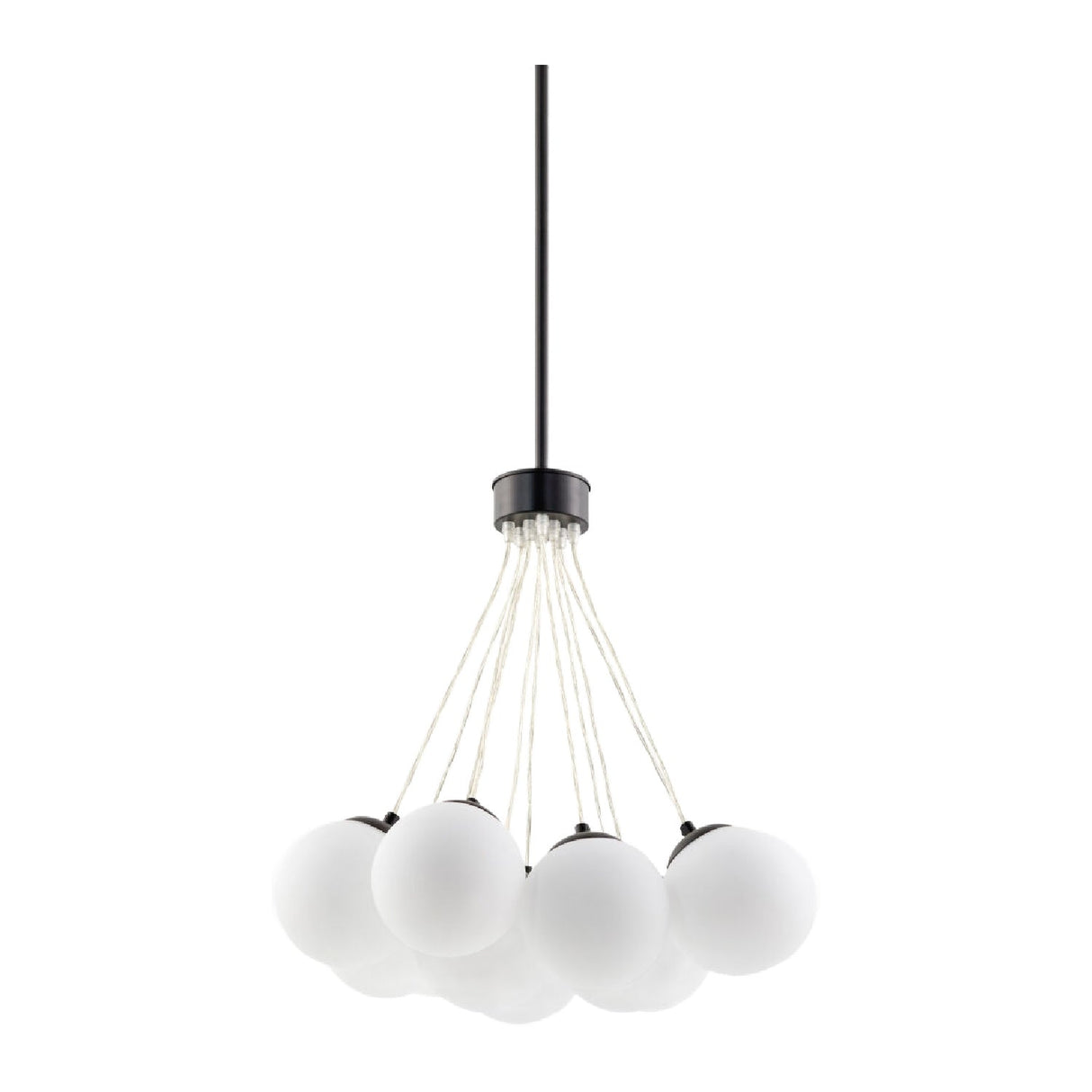 Modern European furniture - Glass Globes 11-Light Chandelier - www.oroa.com