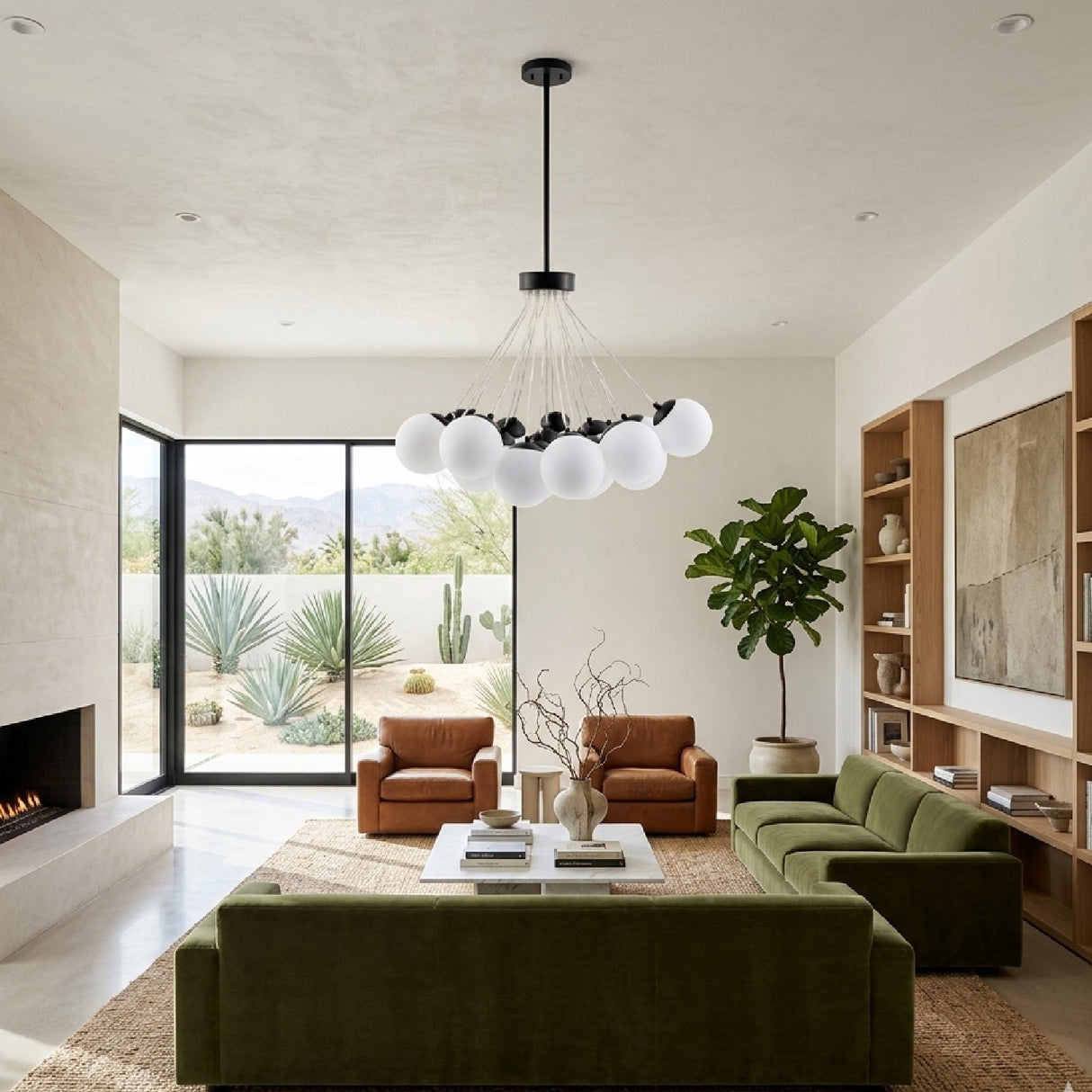 Modern European furniture - Glass Globes 19-Light Chandelier - www.oroa.com