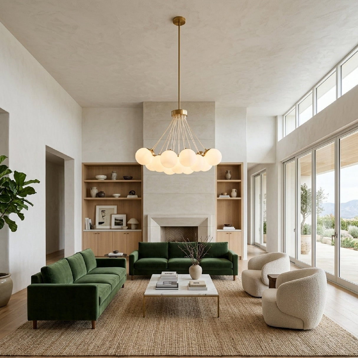 Modern European furniture - Glass Globes 19-Light Chandelier - www.oroa.com