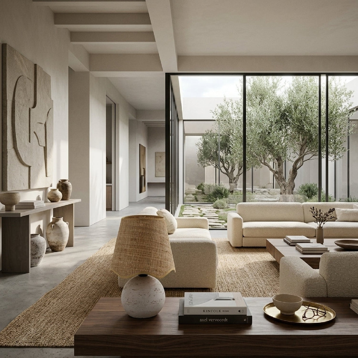 Modern European furniture - Organic Round Base Table Lamp - www.oroa.com
