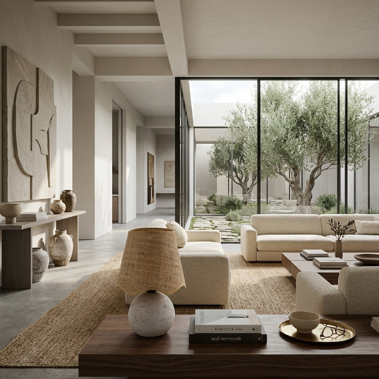 Modern European furniture - Organic Round Base Table Lamp - www.oroa.com | Oroa.com