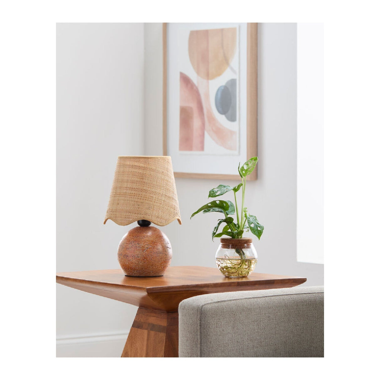 Modern European furniture - Organic Round Base Table Lamp - www.oroa.com