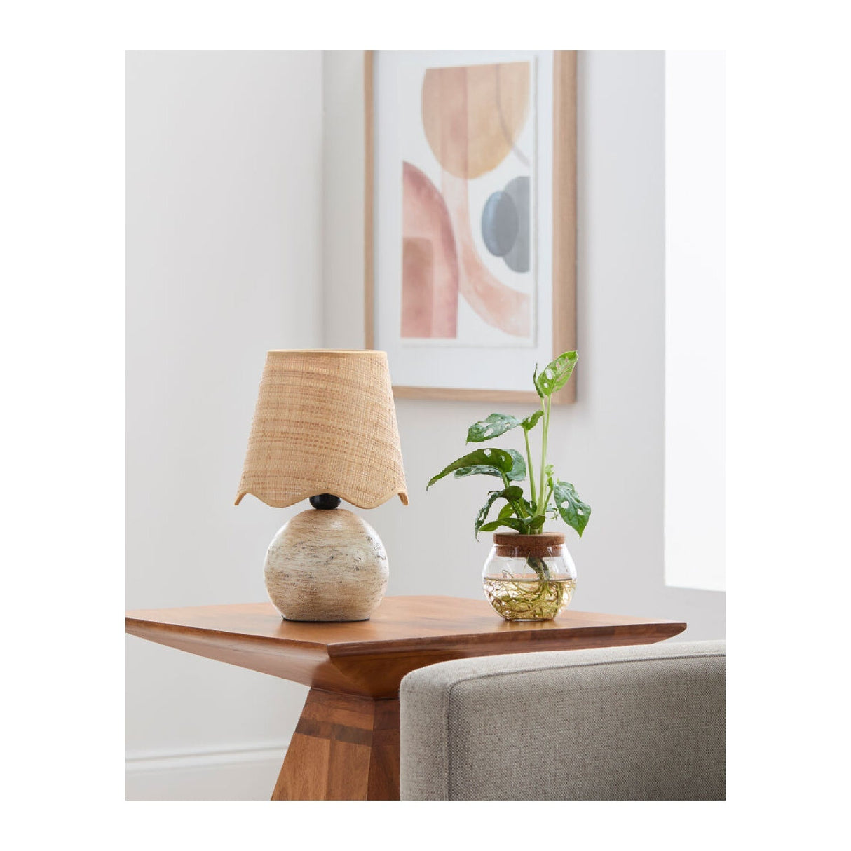 Modern European furniture - Organic Round Base Table Lamp - www.oroa.com