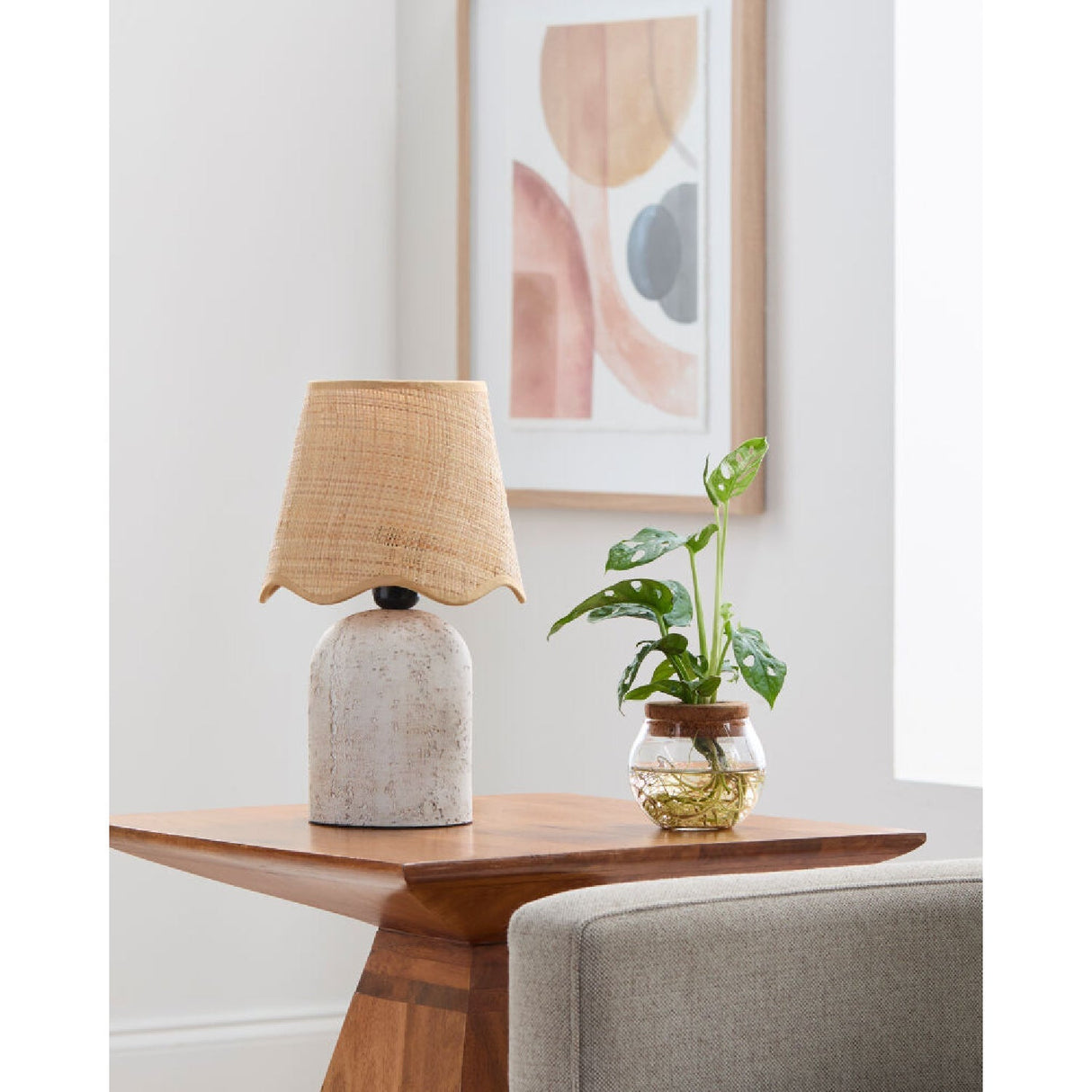 Modern European furniture - Organic Textured Base Table Lamp - www.oroa.com