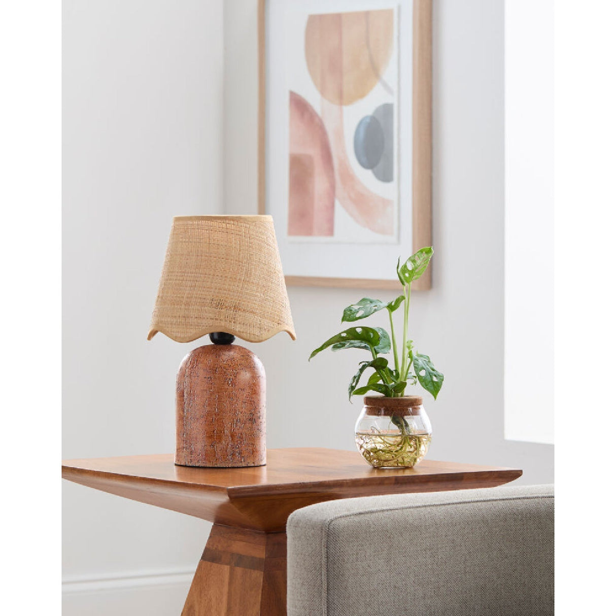 Modern European furniture - Organic Textured Base Table Lamp - www.oroa.com