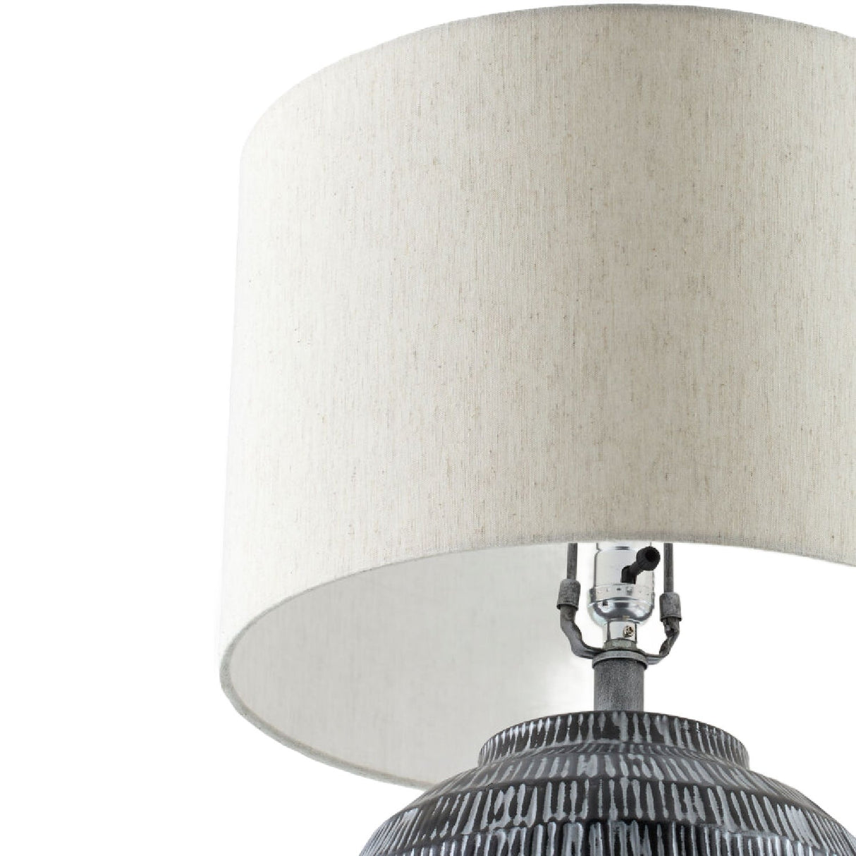 Modern European furniture - Antiqued Black Accent Table Lamp - www.oroa.com