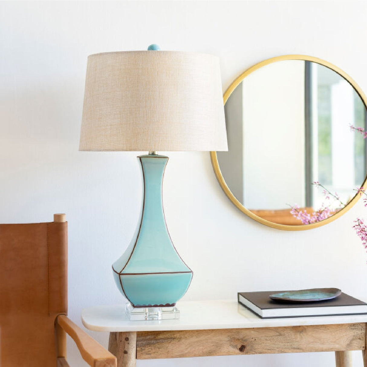 Modern European furniture - Silk-Inspired Shade Table Lamp - www.oroa.com