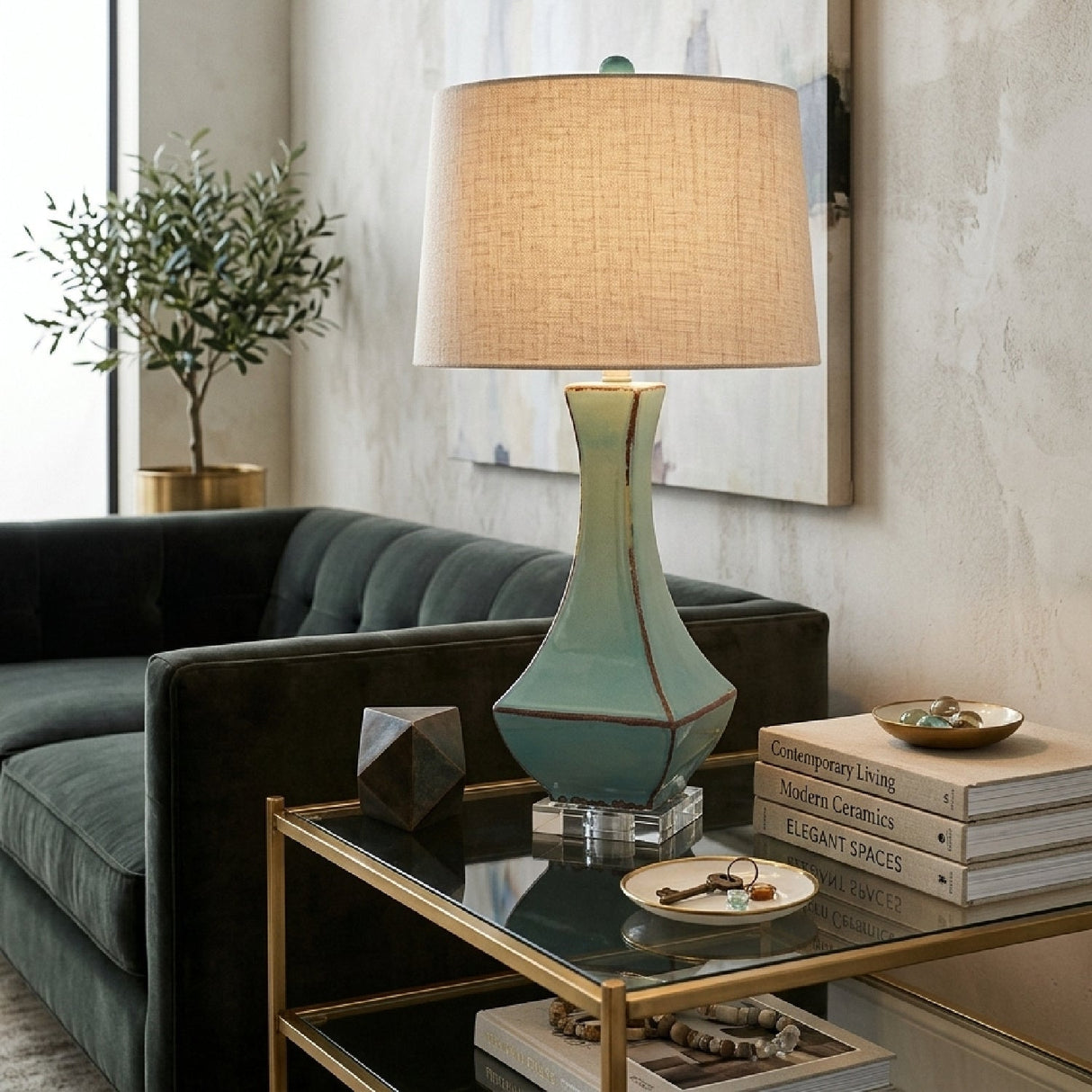 Modern European furniture - Silk-Inspired Shade Table Lamp - www.oroa.com