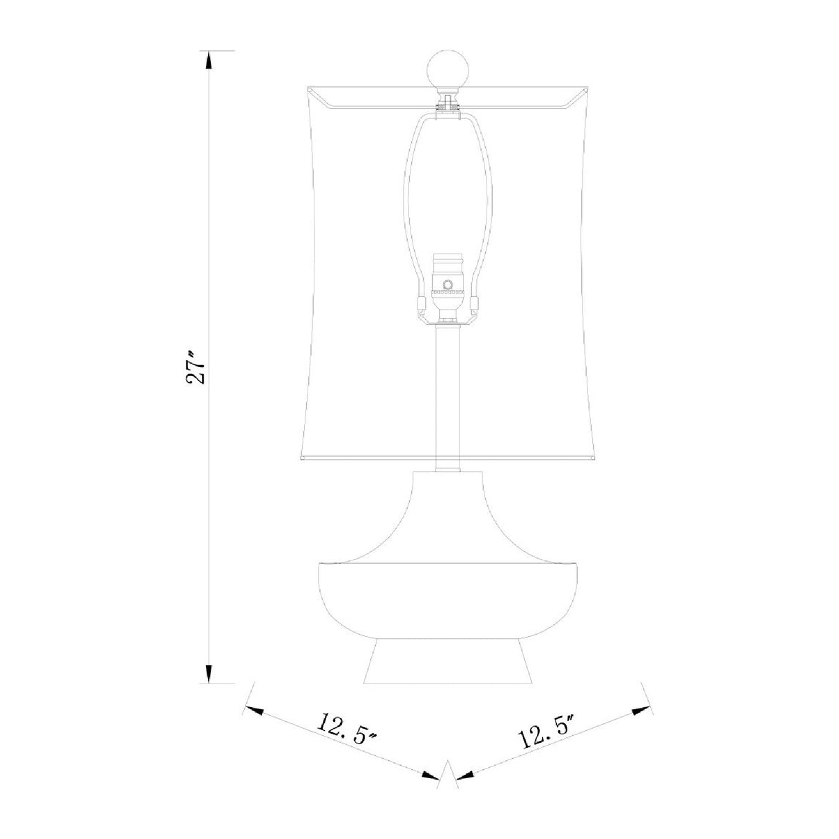 Modern European furniture - Turquoise Base Accent Table Lamp - www.oroa.com