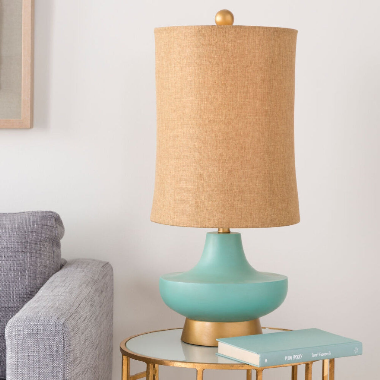 Modern European furniture - Turquoise Base Accent Table Lamp - www.oroa.com