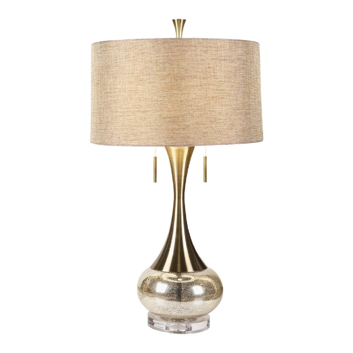 Modern European furniture - Crackle Gold Accent Table Lamp - www.oroa.com