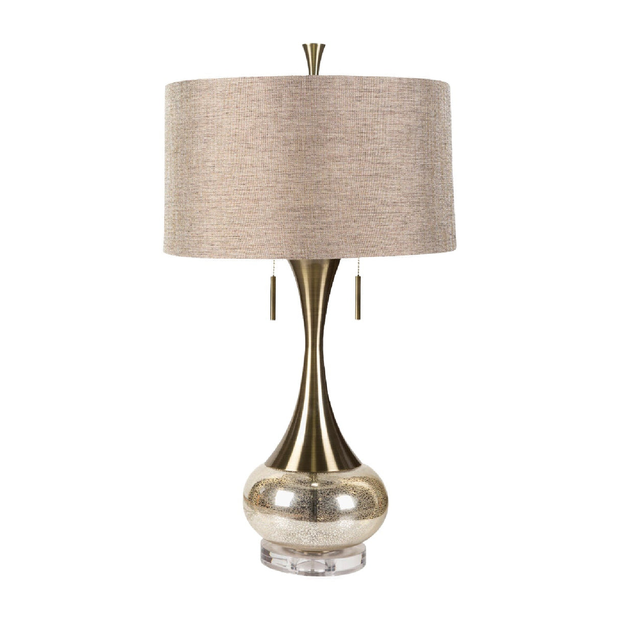 Modern European furniture - Crackle Gold Accent Table Lamp - www.oroa.com
