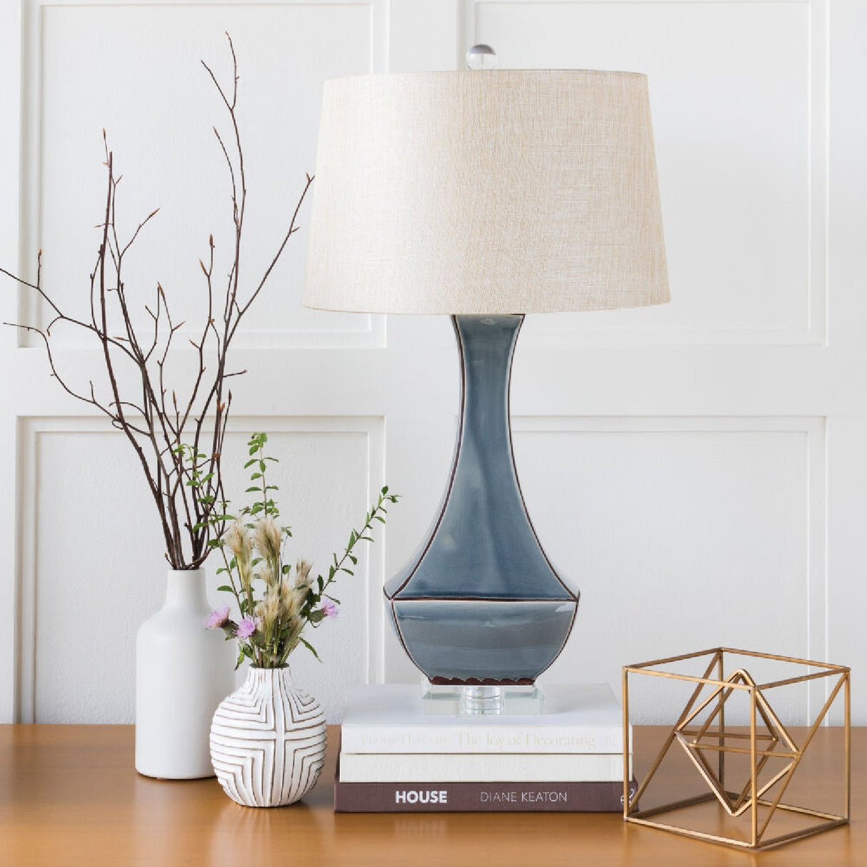 Modern European furniture - Silk-Inspired Shade Table Lamp - www.oroa.com