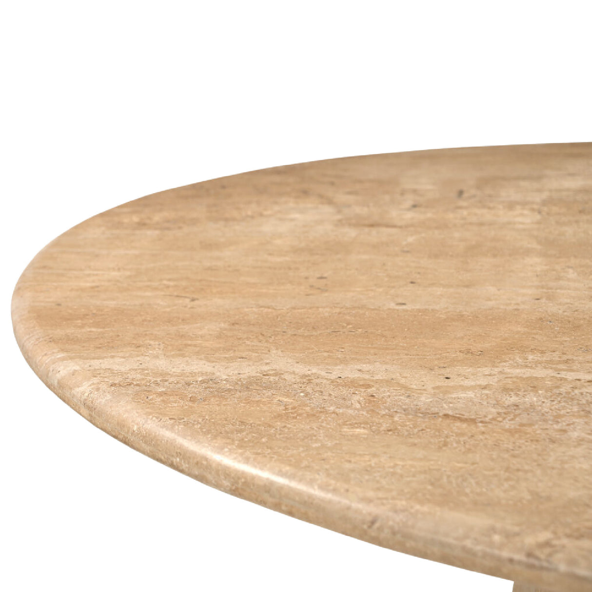 Modern furniture - Round Travertine Dining Table - www.oroa.com