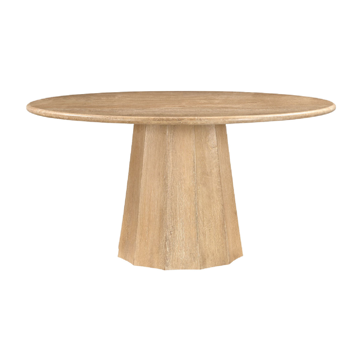 Modern furniture - Round Travertine Dining Table - www.oroa.com
