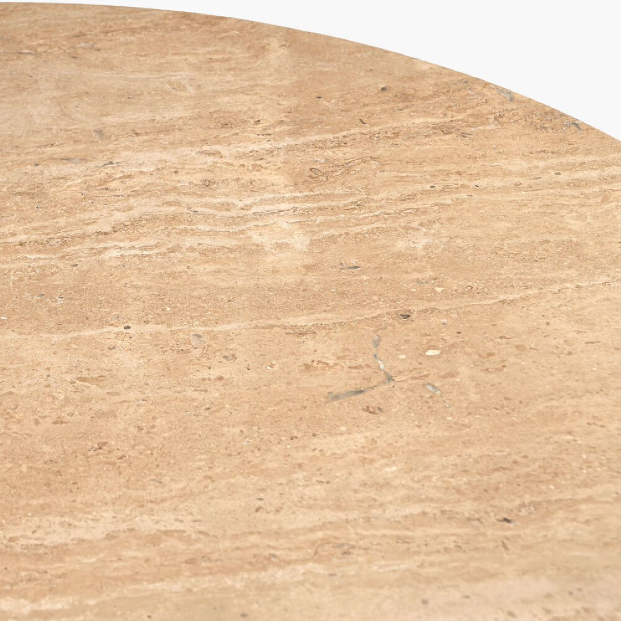 Modern furniture - Round Travertine Dining Table - www.oroa.com